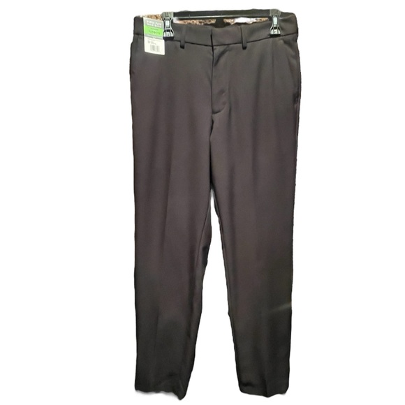 Haggar Pants - HAGGAR Super Flex Waistband REPREVE Mens Dress Flat Front Pants 32 X 32 NWTag